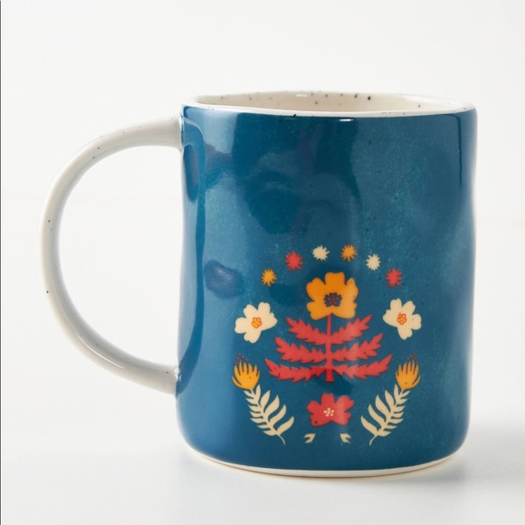 NEW Anthropologie Dazey LA Retro Planet Mug Coffee Tea Cup Boho Hostess Gift - Picture 2 of 5